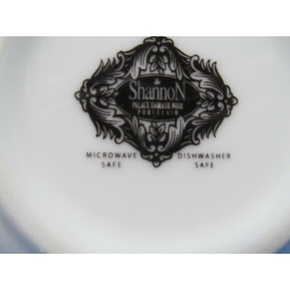 Shannon Palace Damask Noir White On Black On White Cereal Bowls Set Of 4 Bowls - Picture 8 of 8